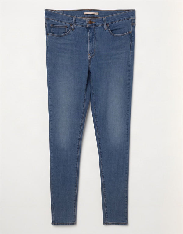 Levi's Womens 310 Shaping Super Skinny Jeans W32 L32 Blue Cotton