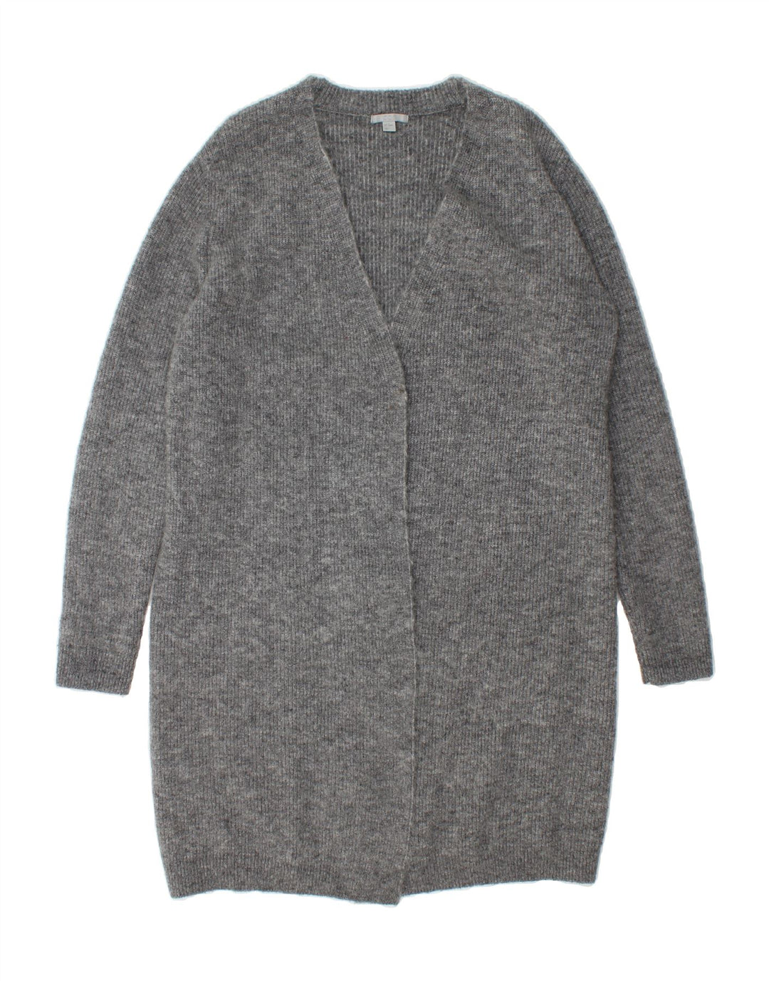 COS Womens Oversized Longline Open Cardigan Sweater UK 6 XS Grey Polyester Vintage Cos and Second-Hand Cos from Messina Hembry 