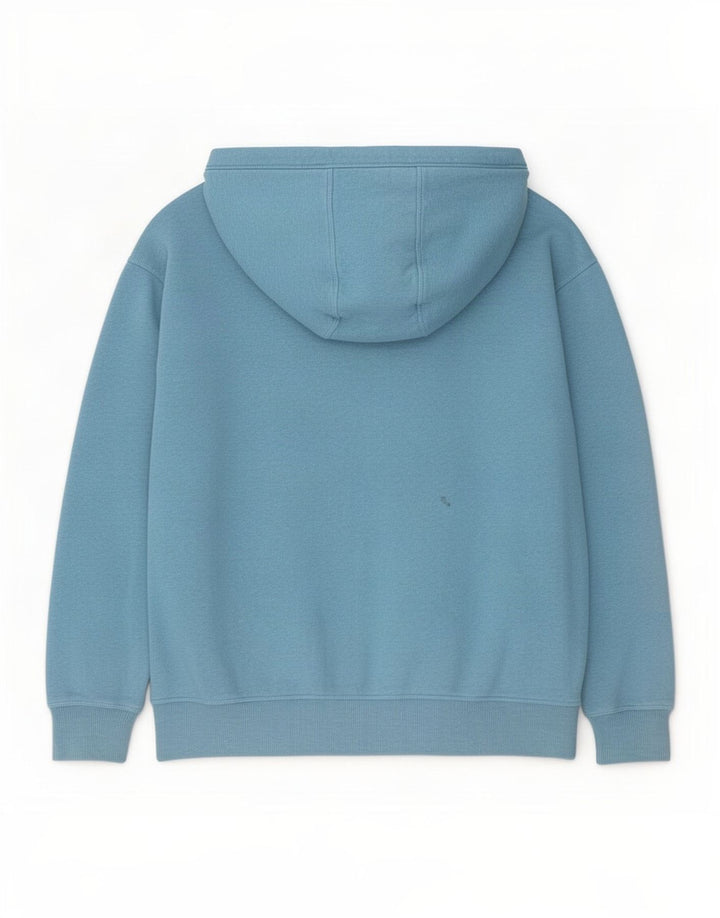 Maglione con cappuccio e zip da uomo Fat Face in cotone blu medio