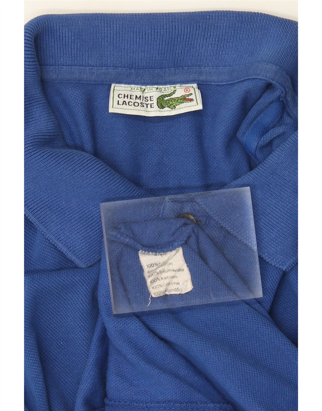 Polo da uomo Lacoste taglia 7 2XL cotone blu