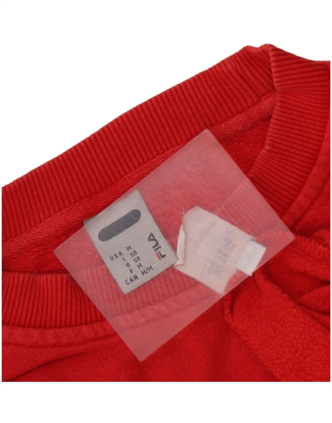 FILA Felpa grafica da uomo Maglione rosso medio in cotone