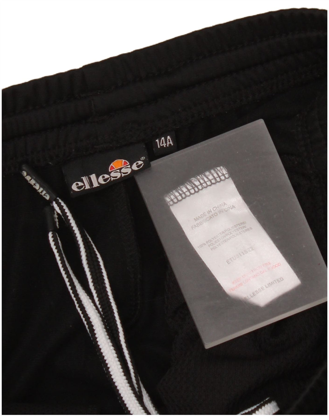 Pantaloni della tuta da ragazzo Ellesse 13-14 anni in poliestere nero