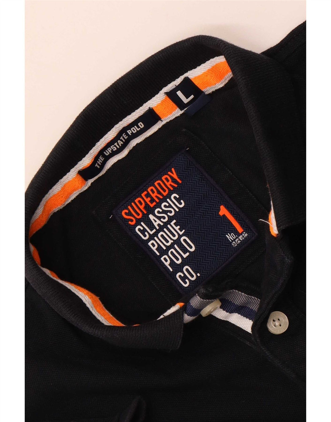 Polo grafica da uomo Superdry Large blu navy