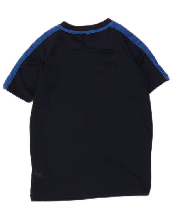 T-shirt Nike da ragazzo Dri Fit Top 6-7 anni XS poliestere color block blu navy