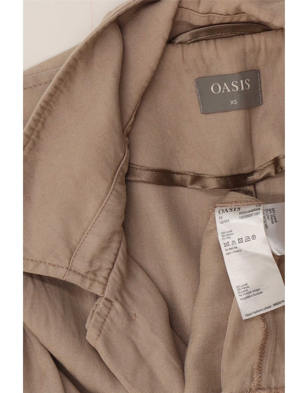 Trench da donna Oasis UK 6 XS Lyocell grigio