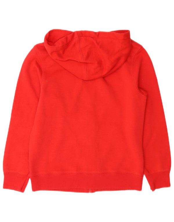Maglione con cappuccio e zip grafica per ragazzi Gap 8-9 anni in cotone rosso medio