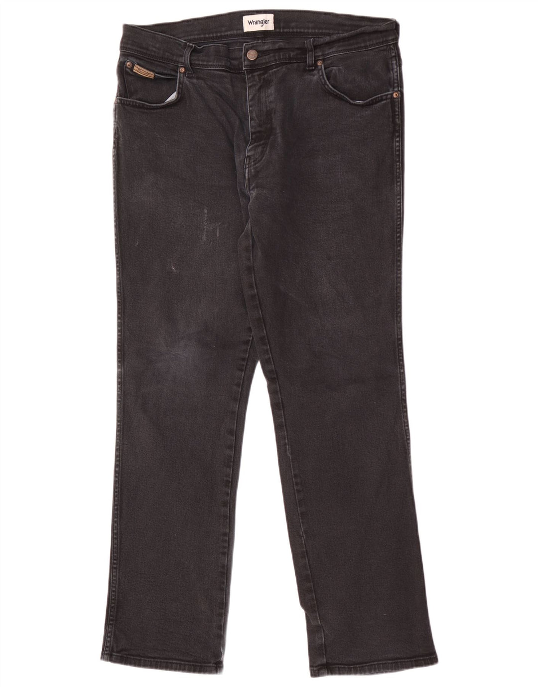 Jeans dritti da uomo Wrangler Texas W36 L32 cotone nero