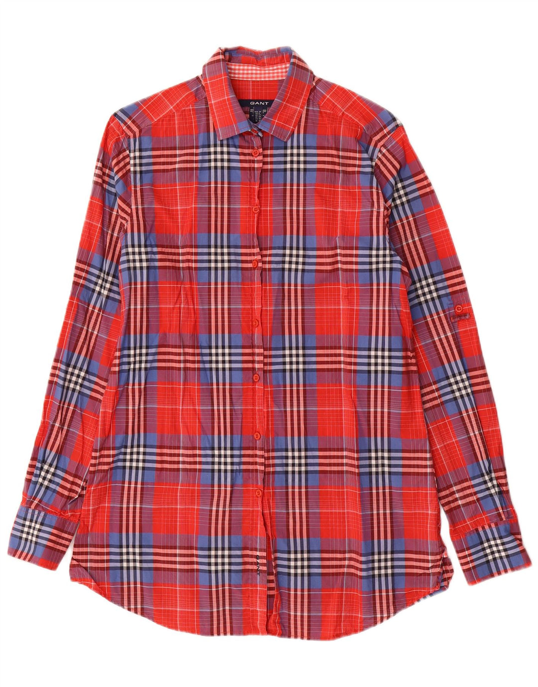 GANT Camicia da donna UK 12 Cotone a quadri rossi medi
