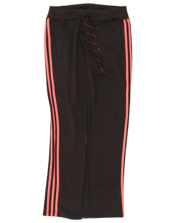 Pantaloni da tuta ADIDAS Climalite da donna UK 10 piccoli poliestere nero
