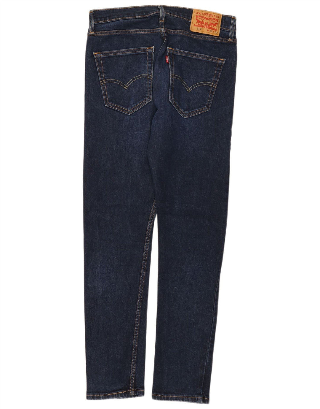 LEVI'S Jeans da uomo 512 slim affusolati W32 L32 cotone blu navy