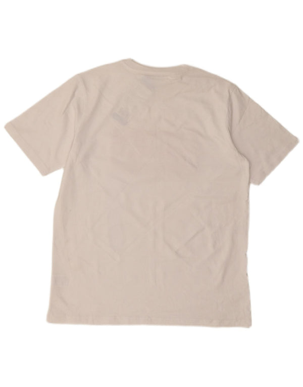 Maglietta grafica da donna Fila Top UK 16 grande cotone bianco
