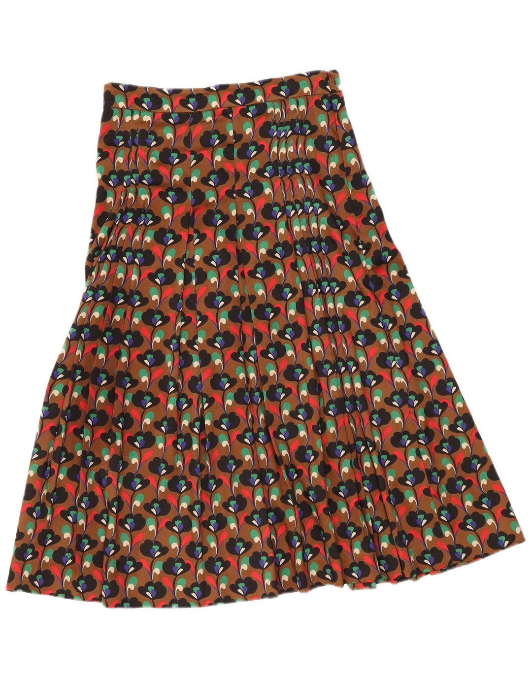 Gonna a pieghe Zara da donna media W28 poliestere floreale marrone