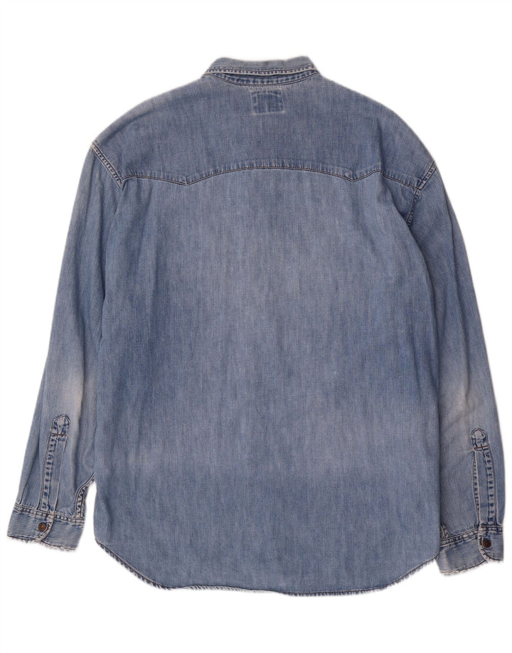 Camicia di jeans da uomo Levi's XL in cotone blu