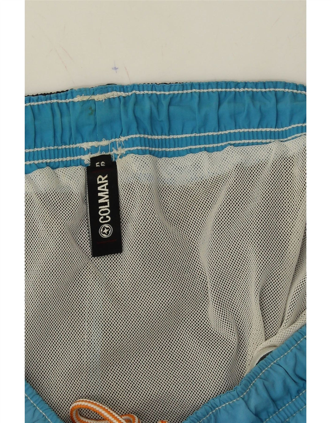 COLMAR Mens Swimming Shorts IT 56 XL Blue Colourblock Vintage Colmar and Second-Hand Colmar from Messina Hembry 
