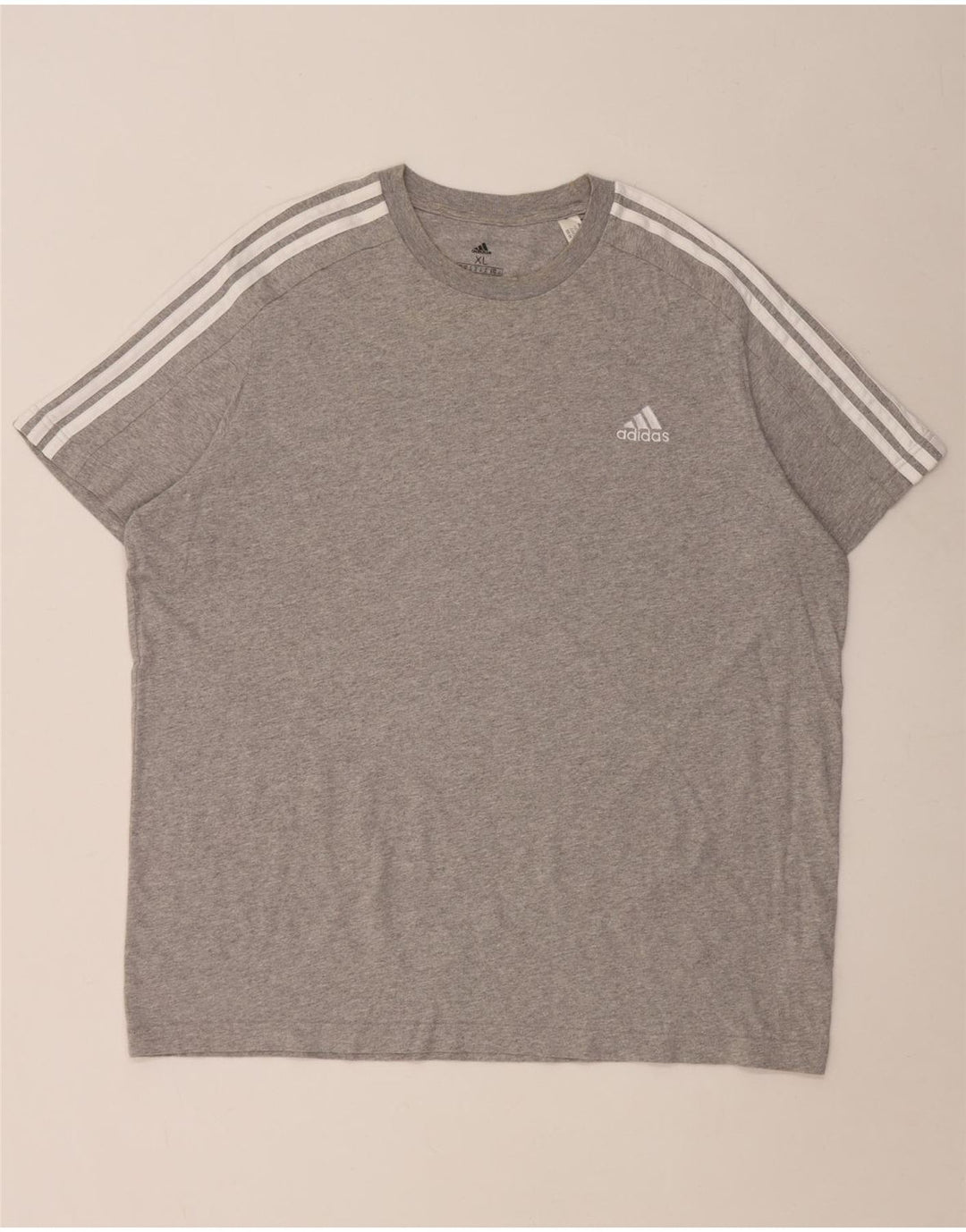 T-shirt Adidas da uomo Top XL in cotone grigio