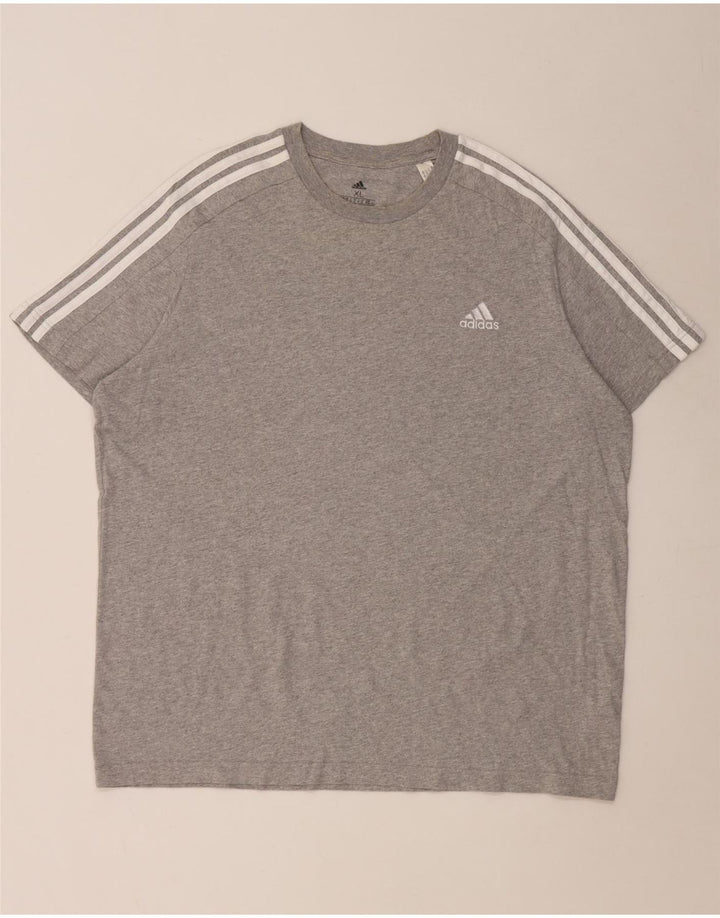 T-shirt Adidas da uomo Top XL in cotone grigio