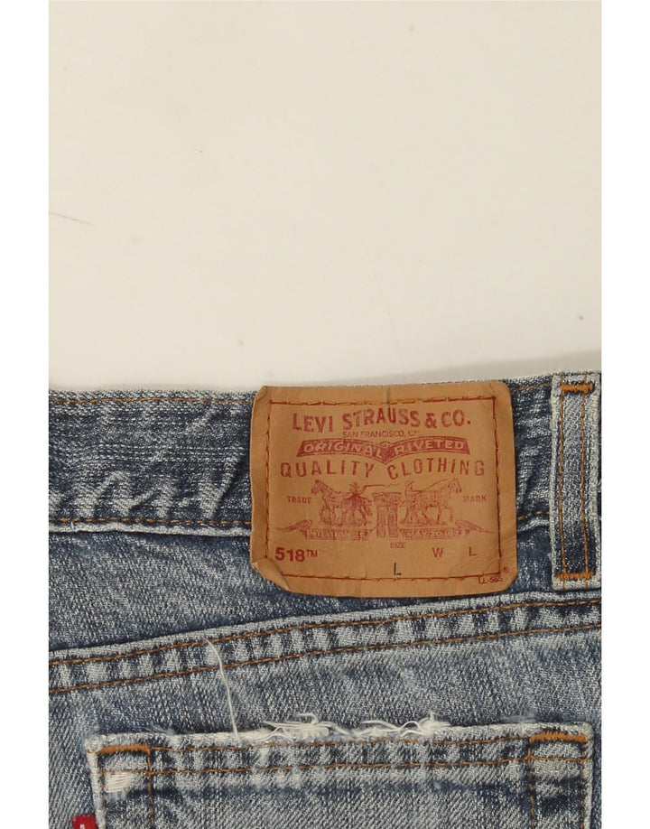 Pantaloncini di jeans Levi's 518 da donna W30 blu medio