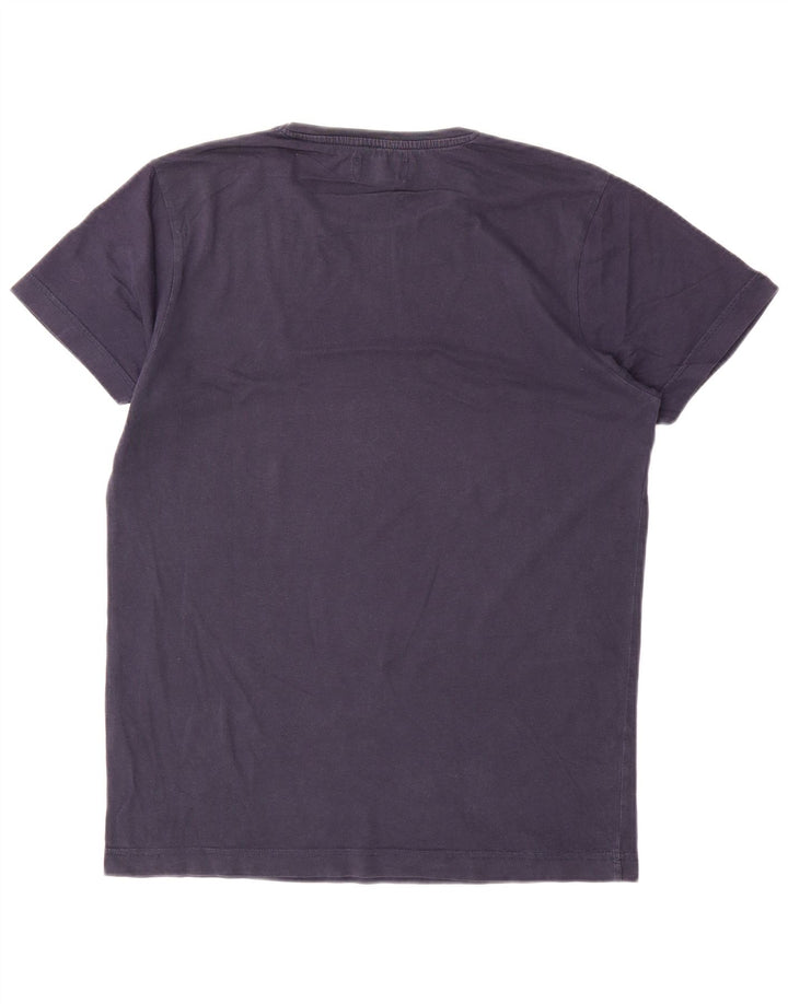 T-shirt grafica da uomo Jack & Jones Top in cotone blu navy medio