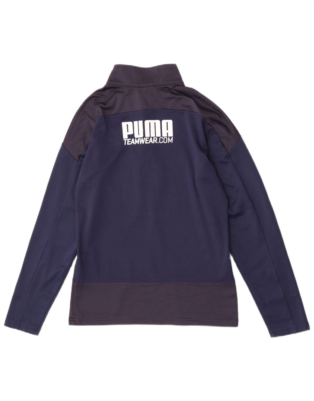 Puma - Tuta da uomo con grafica pullover grafica, piccola, color block blu navy