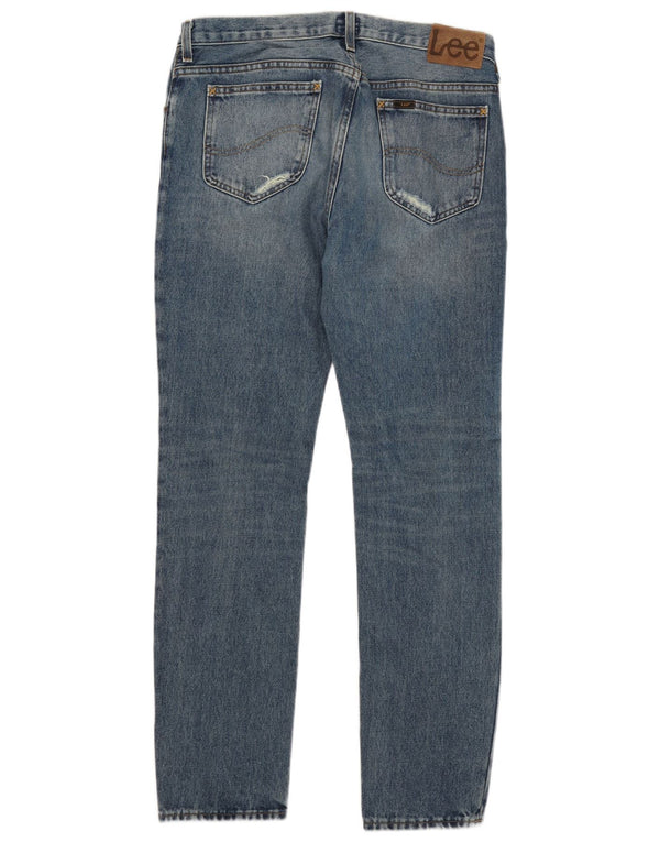 Jeans slim LEE Rider da uomo invecchiati W33 L32 in cotone blu