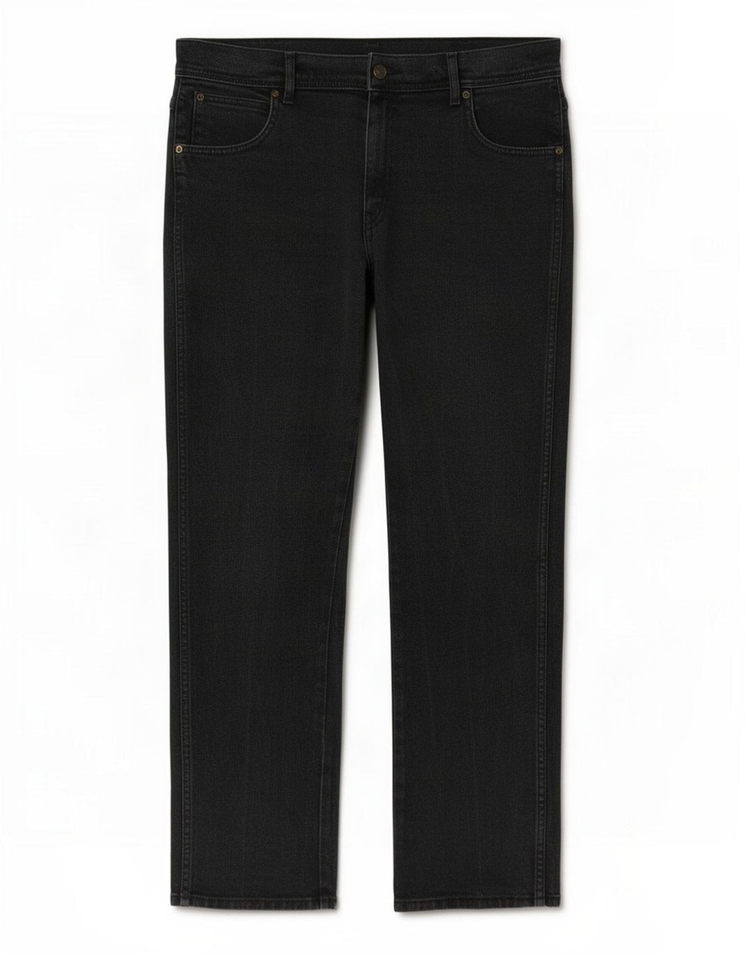 Jeans dritti da uomo Wrangler vestibilità regolare W36 L30 cotone nero