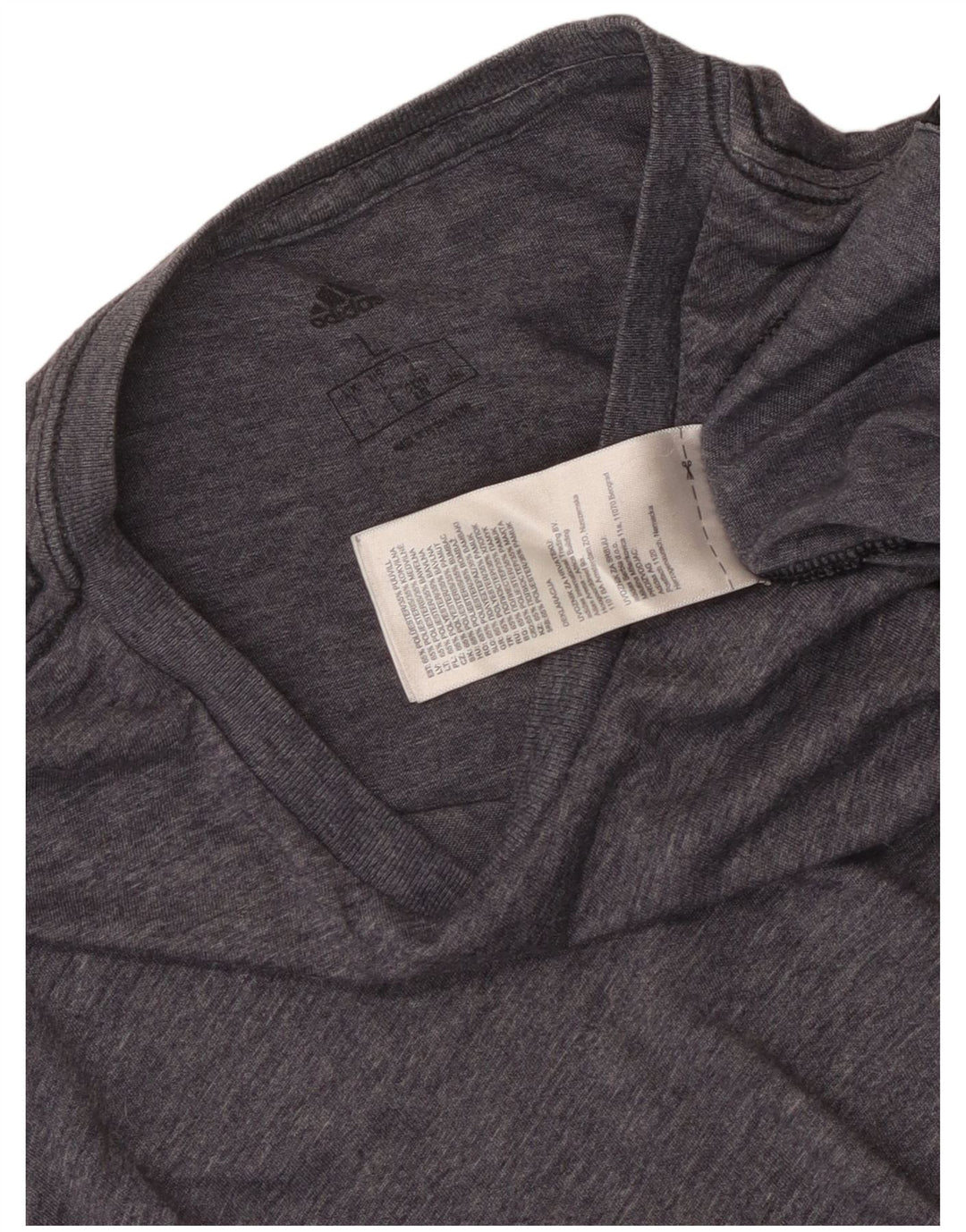 T-shirt da uomo Adidas Top grande in poliestere chiazzato blu navy