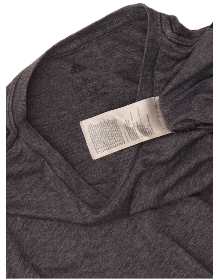 T-shirt da uomo Adidas Top grande in poliestere chiazzato blu navy
