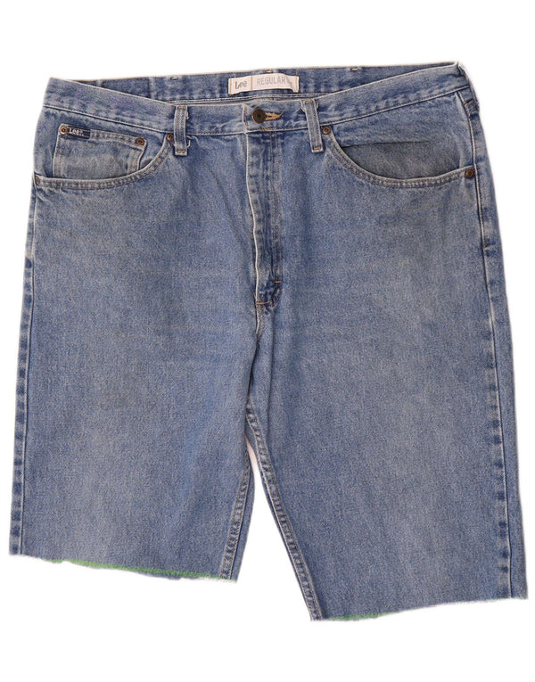 Lee Mens Regular Fit Denim Shorts W38 XL Blue Cotton