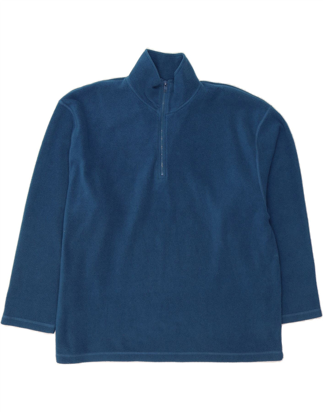 ST. BERNARD Mens Zip Neck Fleece Jumper XL Blue Polyester Vintage St. Bernard and Second-Hand St. Bernard from Messina Hembry 