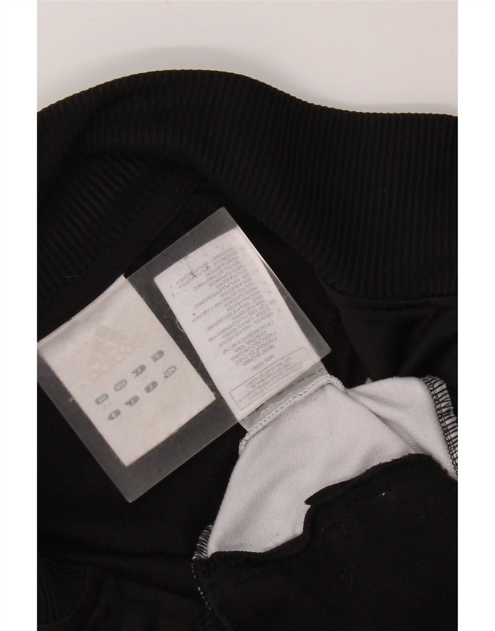 Giacca da ginnastica da uomo Adidas, giacca media, colore nero, in poliestere color block