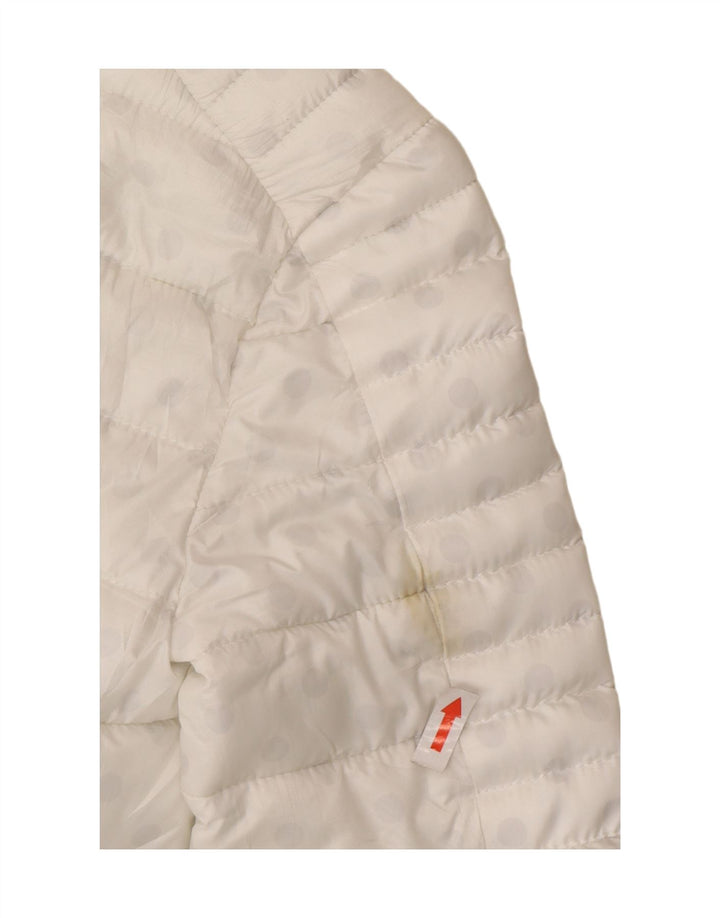 Giacca imbottita da donna Guess UK 6 XS poliestere maculato bianco