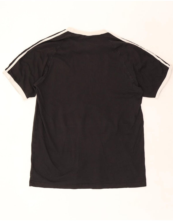 T-shirt Adidas da uomo Top XL in cotone color block nero