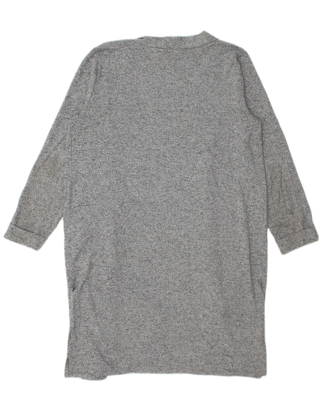Maglione cardigan lungo da donna Lipsy UK 16 Grande poliestere screziato grigio