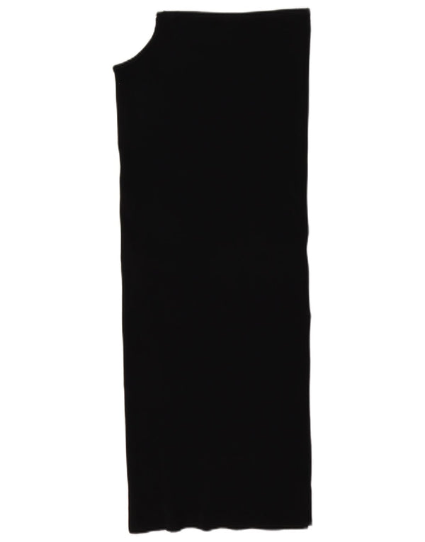 Abito senza spalline da donna Zara UK 10 piccolo in viscosa nera