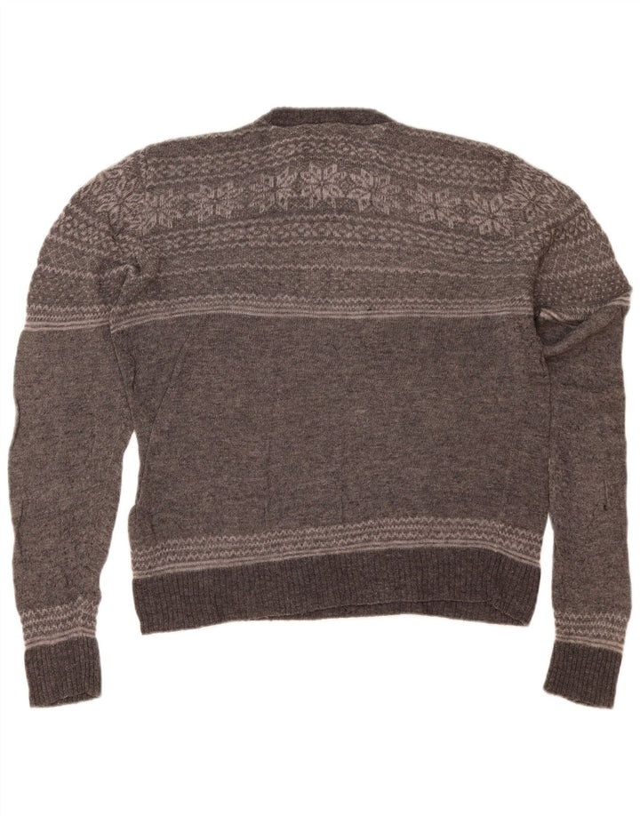 Maglione maglione girocollo da donna Marks & Spencer UK 14 Grigio medio