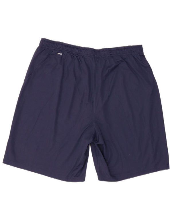 Pantaloncini sportivi da uomo Puma Large in poliestere blu navy