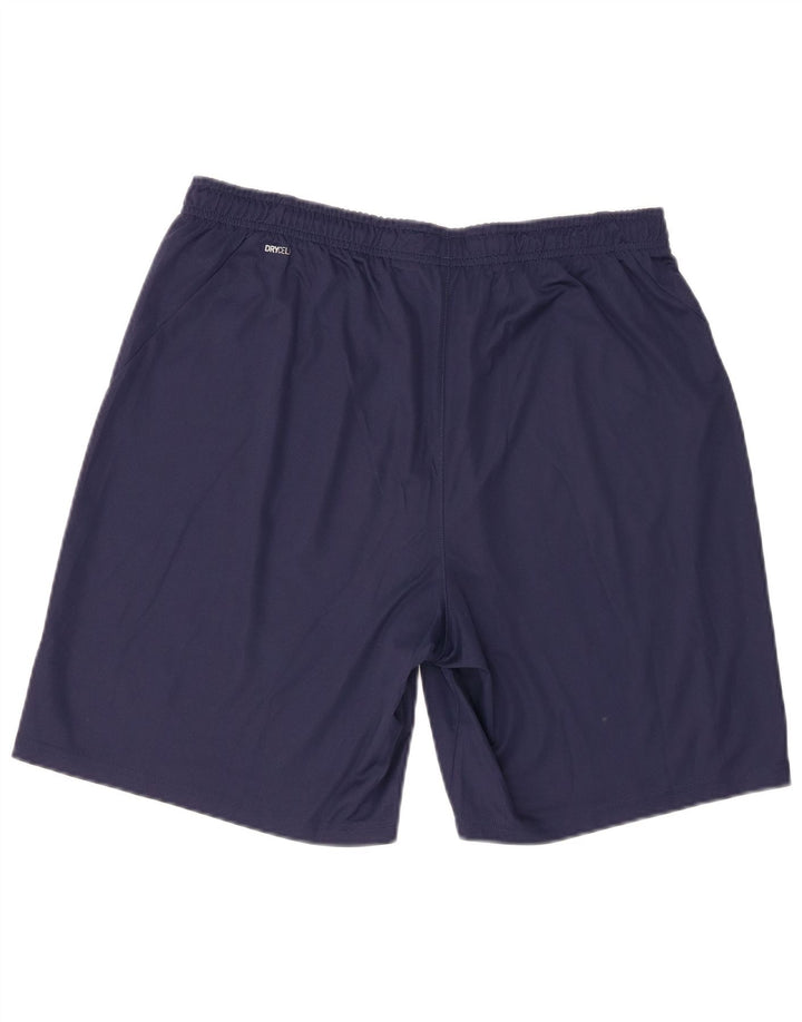 Pantaloncini sportivi da uomo Puma Large in poliestere blu navy
