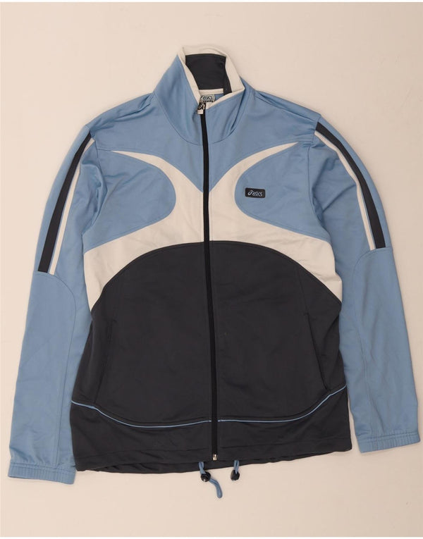 Giacca da ginnastica da uomo Asics grande color block blu