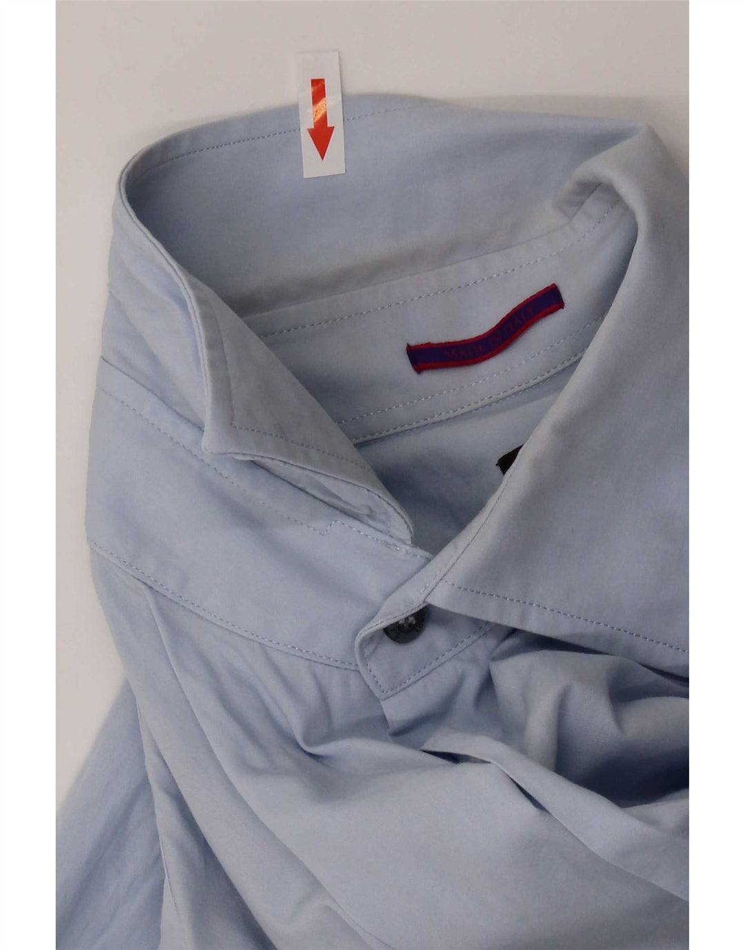 Camicia da uomo Paul Smith taglia 38 15 cotone blu medio
