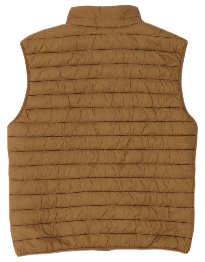 Gilet imbottito da uomo Zara UK 40 grande in poliestere kaki