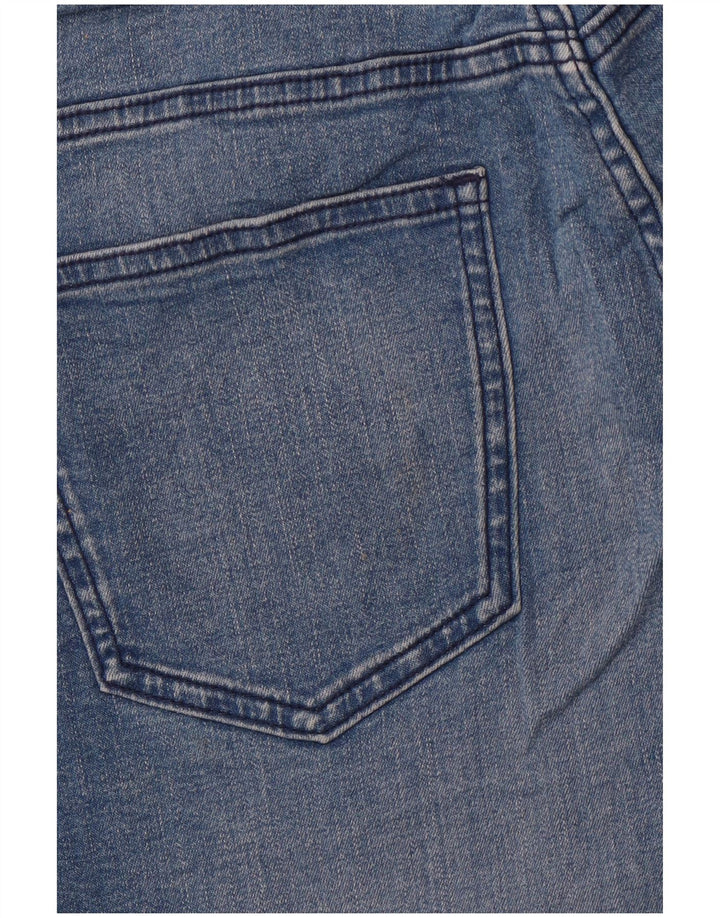 CALVIN KLEIN Pantaloncini di jeans da donna US 12 Large W32 Blu Cotone
