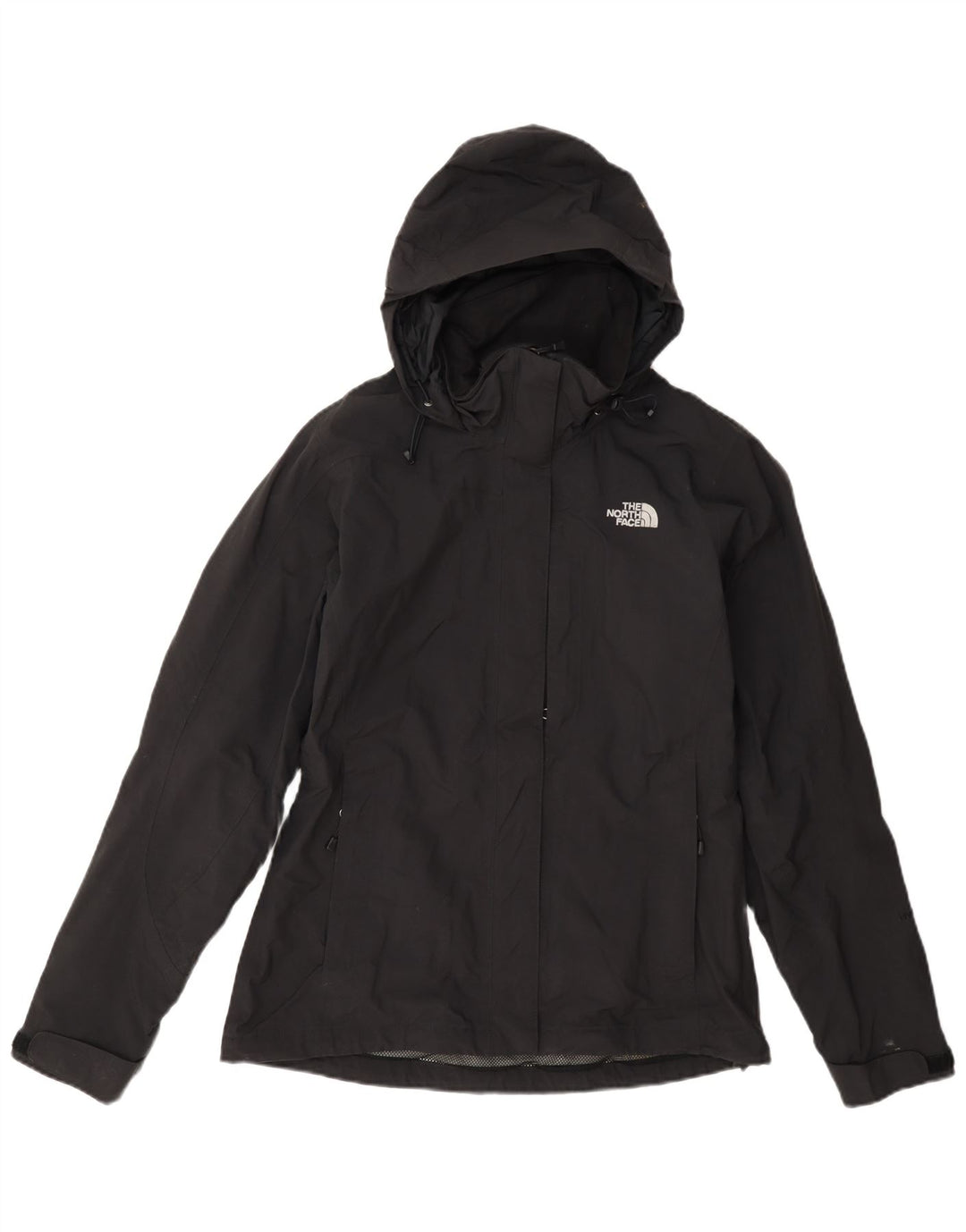 Giacca antipioggia con cappuccio da donna The North Face UK 10 Small Nylon nero