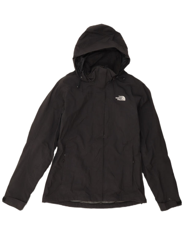 Giacca antipioggia con cappuccio da donna The North Face UK 10 Small Nylon nero