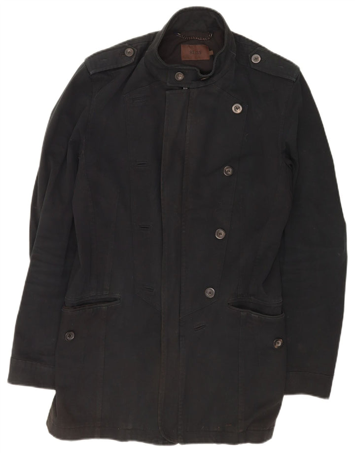 Giacca militare da uomo Reiss UK 36 piccola in cotone nero