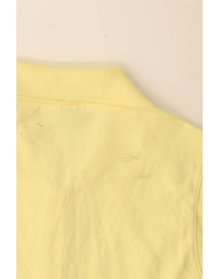 Polo senza maniche da donna Lacoste taglia 40 cotone giallo medio