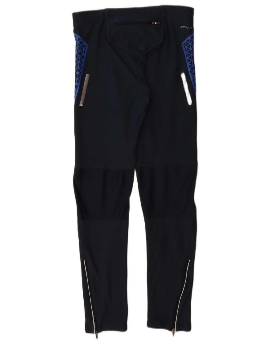 Leggings Nike Dri Fit da donna UK 8 Small Poliestere geometrico blu navy