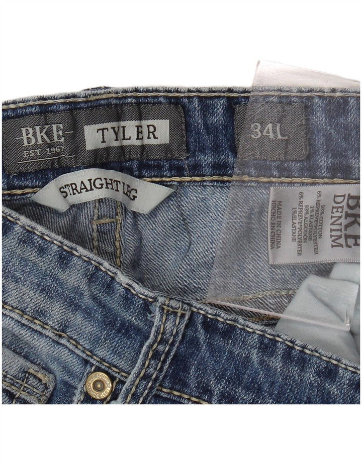 Jeans dritti da uomo BKE Tyler W34 L32 cotone blu