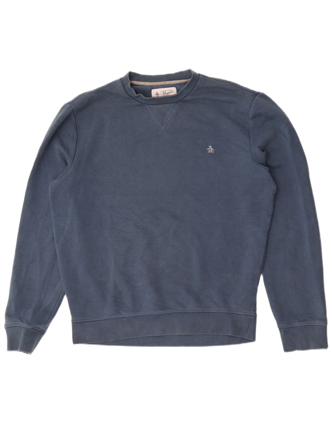 Felpa da uomo Penguin, maglione grande, cotone blu
