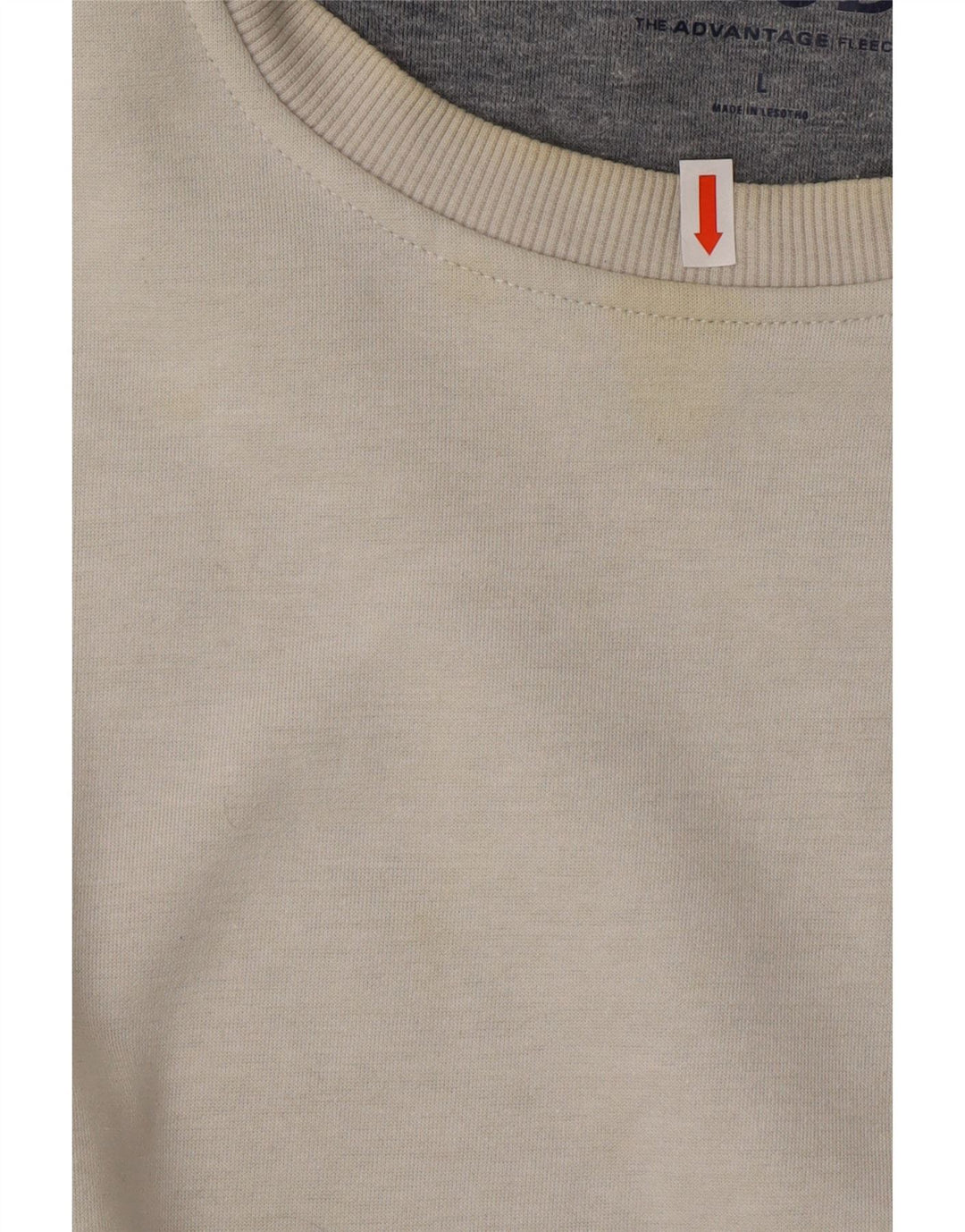 IZOD Mens Sweatshirt Jumper Large Grey Polyester