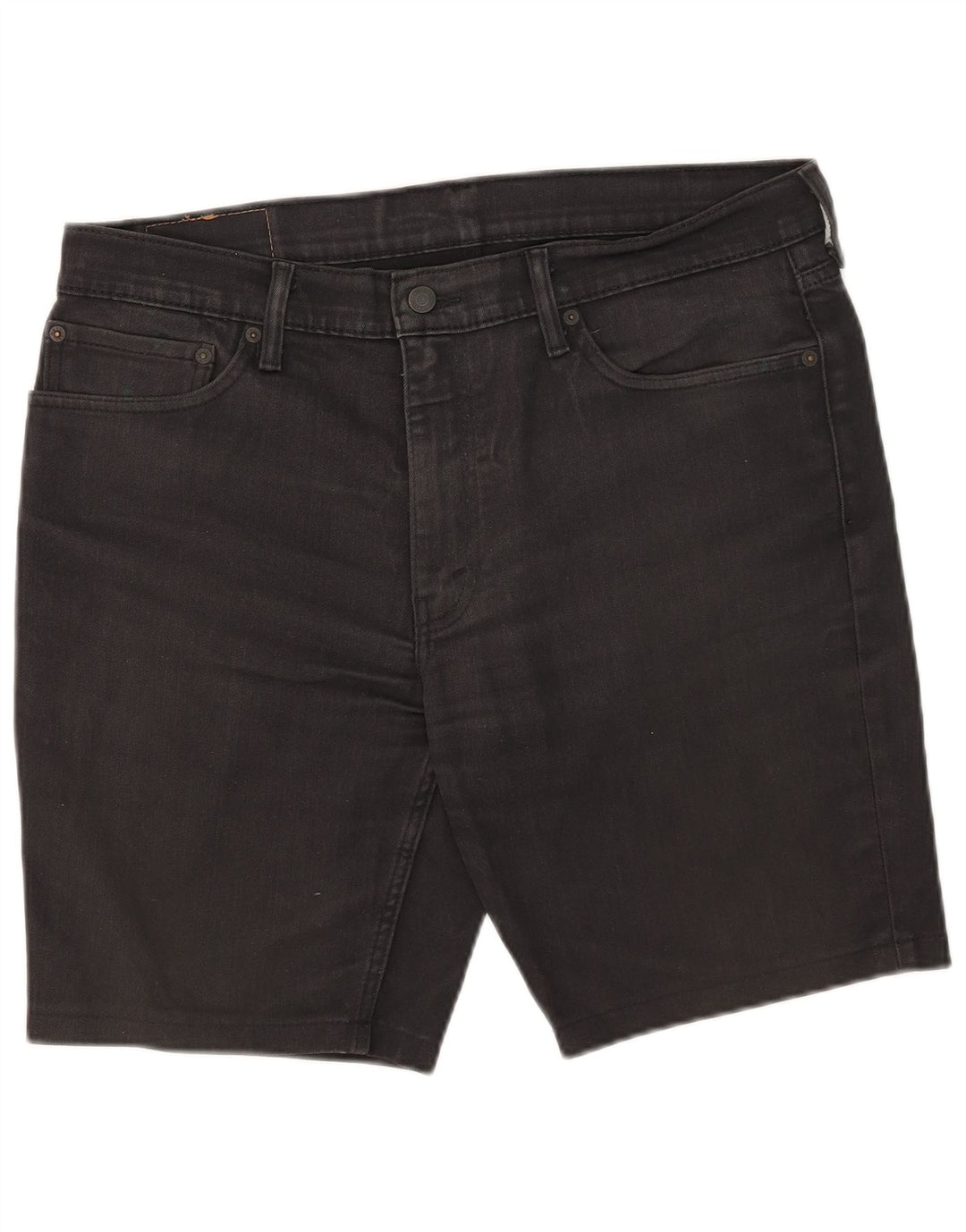 Pantaloncini di jeans Levi's 511 da uomo W36 grandi in cotone nero